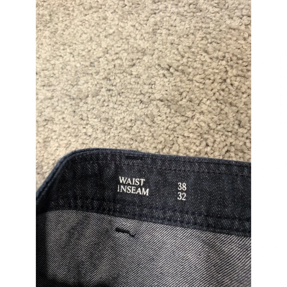 Banana Republic Mens 38x32 Cargo Pants Indigo Blue Cotton Straight Leg Utility